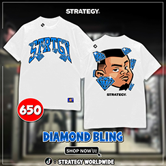 DIAMOND BLING TEE (WHITE)